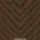 Parchet stratificat stejar, Chevron 12x100x600 mm, Clasa Rustic, ENGLISH PUB