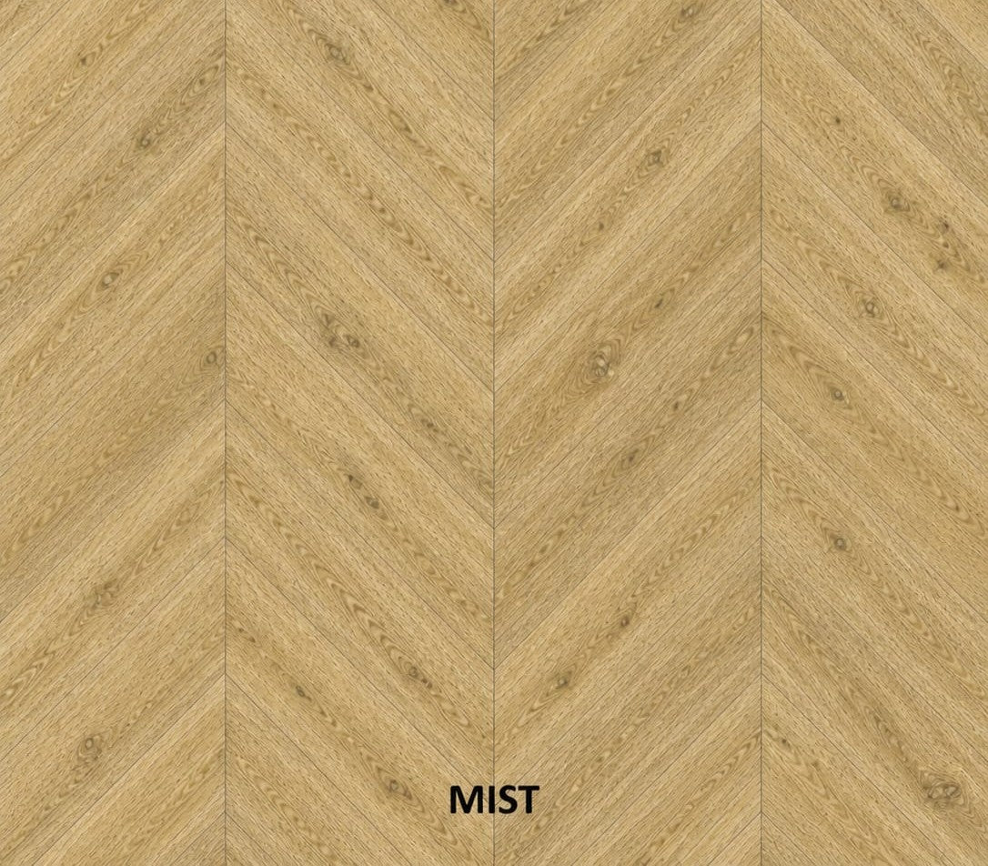 Parchet stratificat stejar, Chevron 13x150x850 mm, Clasa Rustic, MIST