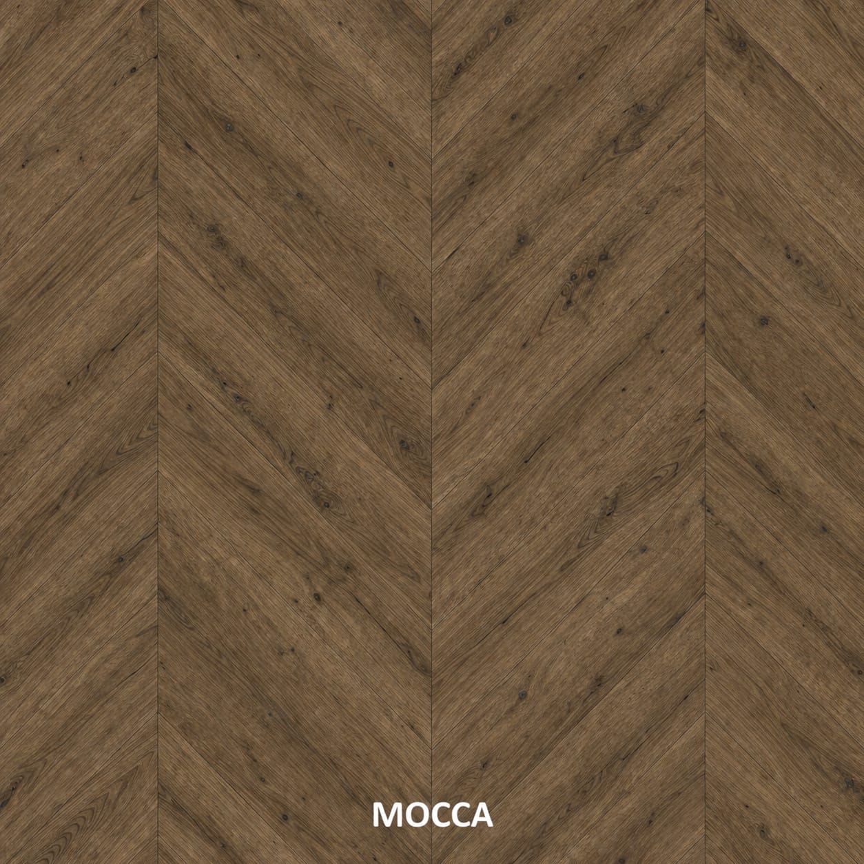 Parchet stratificat stejar, Chevron 12x100x600 mm, Clasa Rustic, MOCCA
