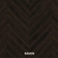 Parchet stratificat stejar, Chevron 12x100x600 mm, Clasa Rustic, RAVEN