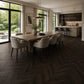 Parchet stratificat stejar, Chevron 12x100x600 mm, Clasa Rustic, RAVEN