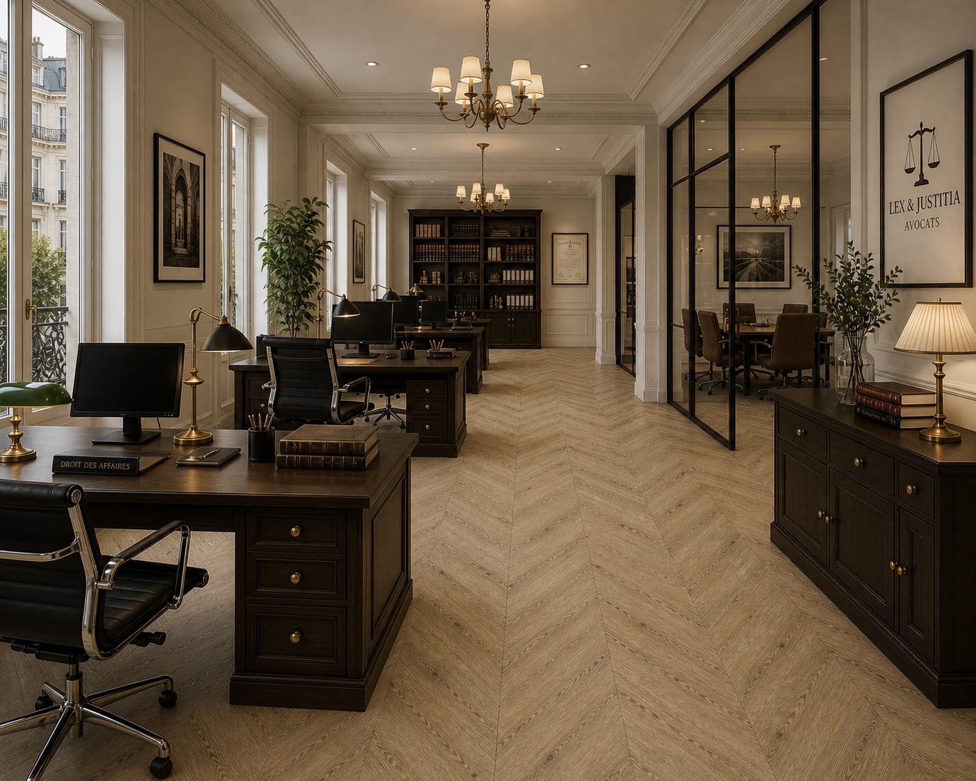 Parchet stratificat stejar, Chevron 12x100x600 mm, Clasa Rustic, SHADOW