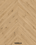 Parchet stratificat stejar, Chevron 12x100x600 mm, Clasa Rustic, VANILLA
