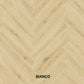 Parchet stratificat stejar, Herringbone 13x150x665 mm, Clasa Rustic, BIANCO