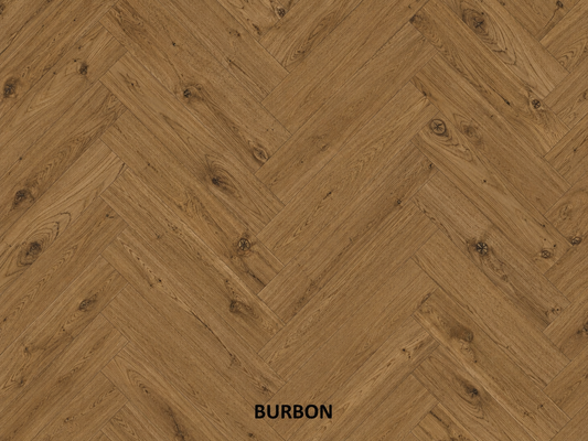 Parchet stratificat stejar, Herringbone 11x100x500 mm, Clasa Rustic, BURBON