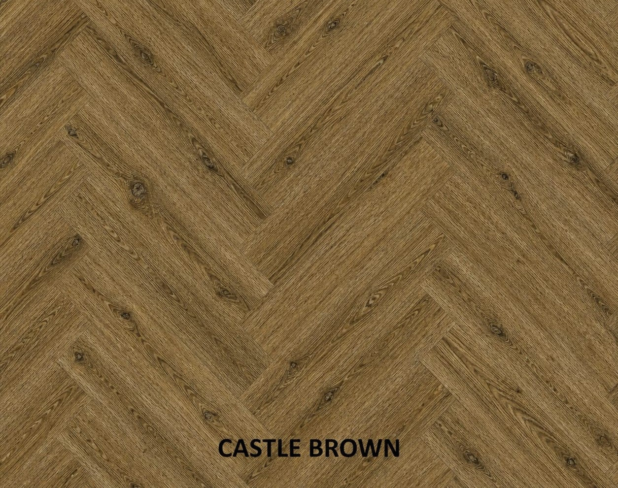 Parchet stratificat stejar, Herringbone 11x150x665 mm, Clasa Rustic, CASTLE BROWN