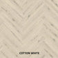Parchet stratificat stejar, Herringbone 13x150x665 mm, Clasa Rustic, COTTON WHITE