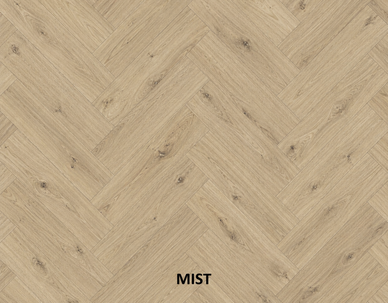 Parchet stratificat stejar, Herringbone 13x150x665 mm, Clasa Rustic, MIST