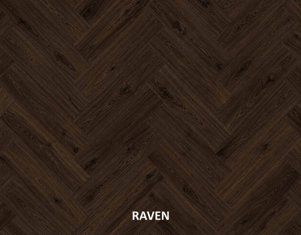Parchet stratificat stejar, Herringbone 11x150x665 mm, Clasa Rustic, RAVEN
