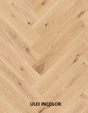 Parchet stratificat stejar, Herringbone 11x150x665 mm, Clasa Rustic, ULEI INCOLOR