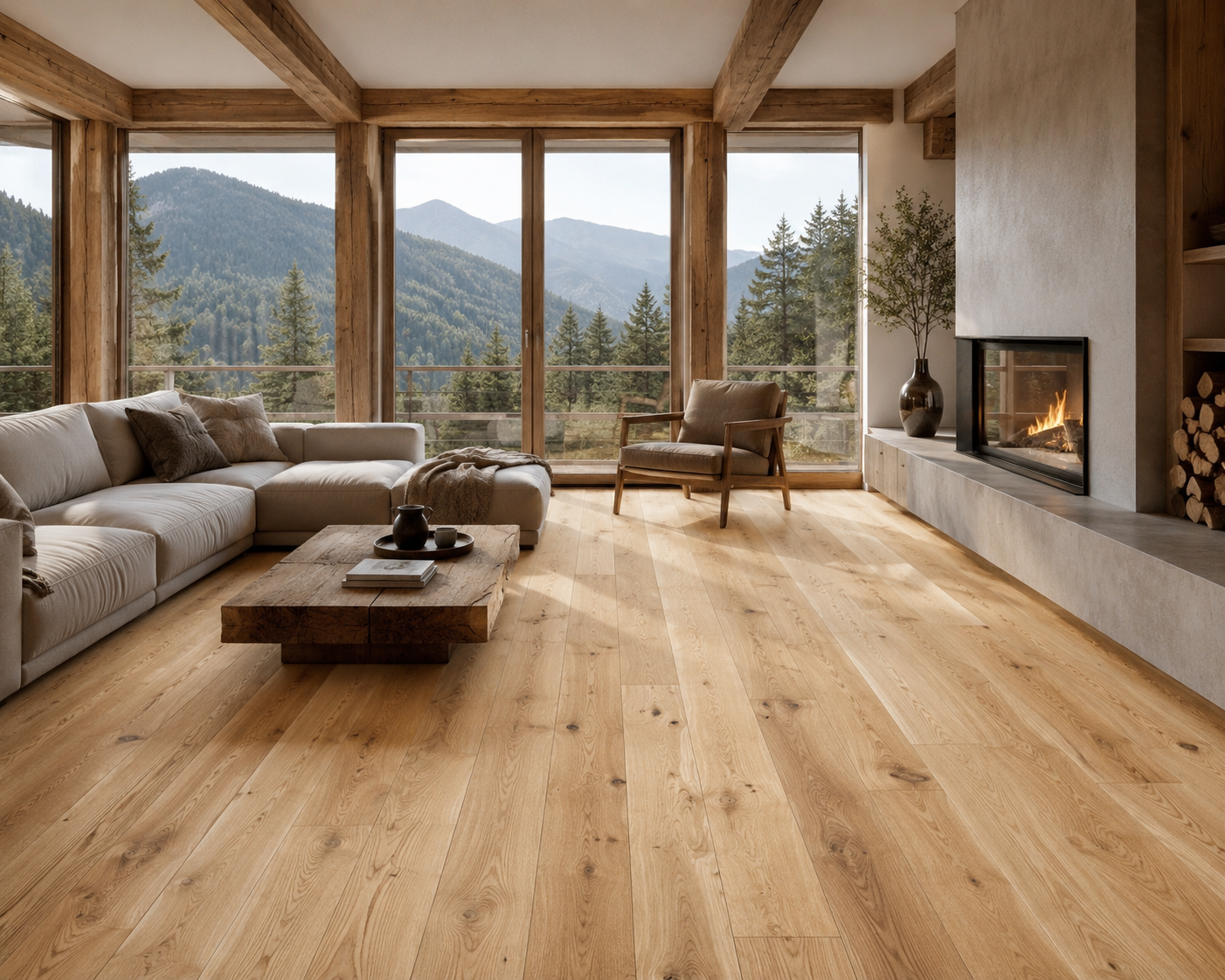 Parchet stratificat stejar, Maxi Profi 11x150x1330 mm, Clasa Rustic, ULEI INCOLOR
