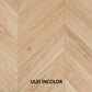 Parchet stratificat stejar, Chevron 12x100x600 mm, Clasa Select, ULEI INCOLOR
