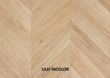 Parchet stratificat stejar, Chevron 12x100x600 mm, Clasa Select, ULEI INCOLOR