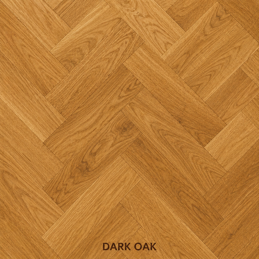 Parchet stratificat stejar, Herringbone 11x100x500 mm, Clasa Select, DARK OAK