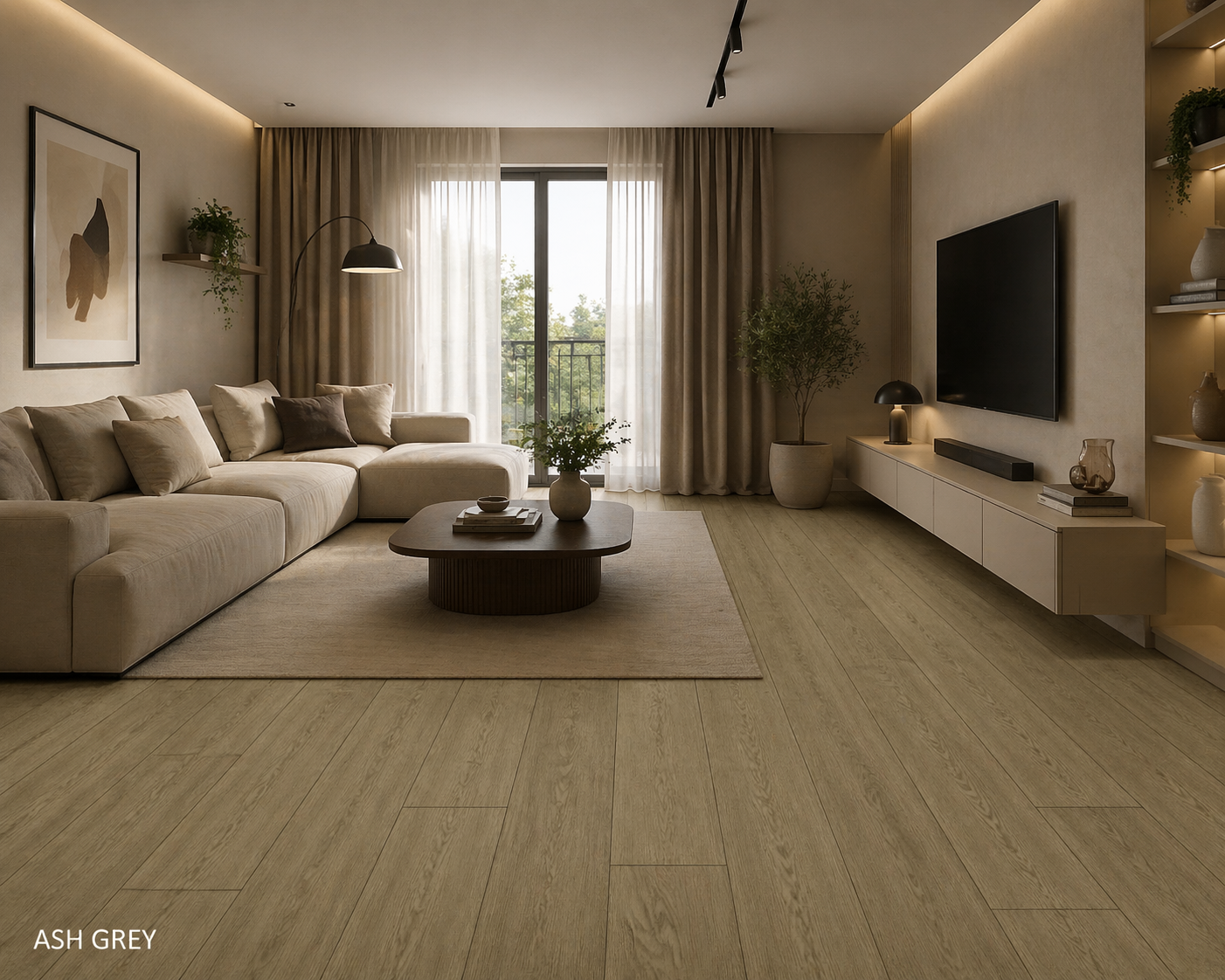 Parchet stratificat stejar, Mega Profi 13x180x2200 mm, Clasa Select, ASH GREY