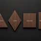 Panou decorativ 2D TRIANGLE, CARO, SQUARE, RECTANGLE - Nuc American