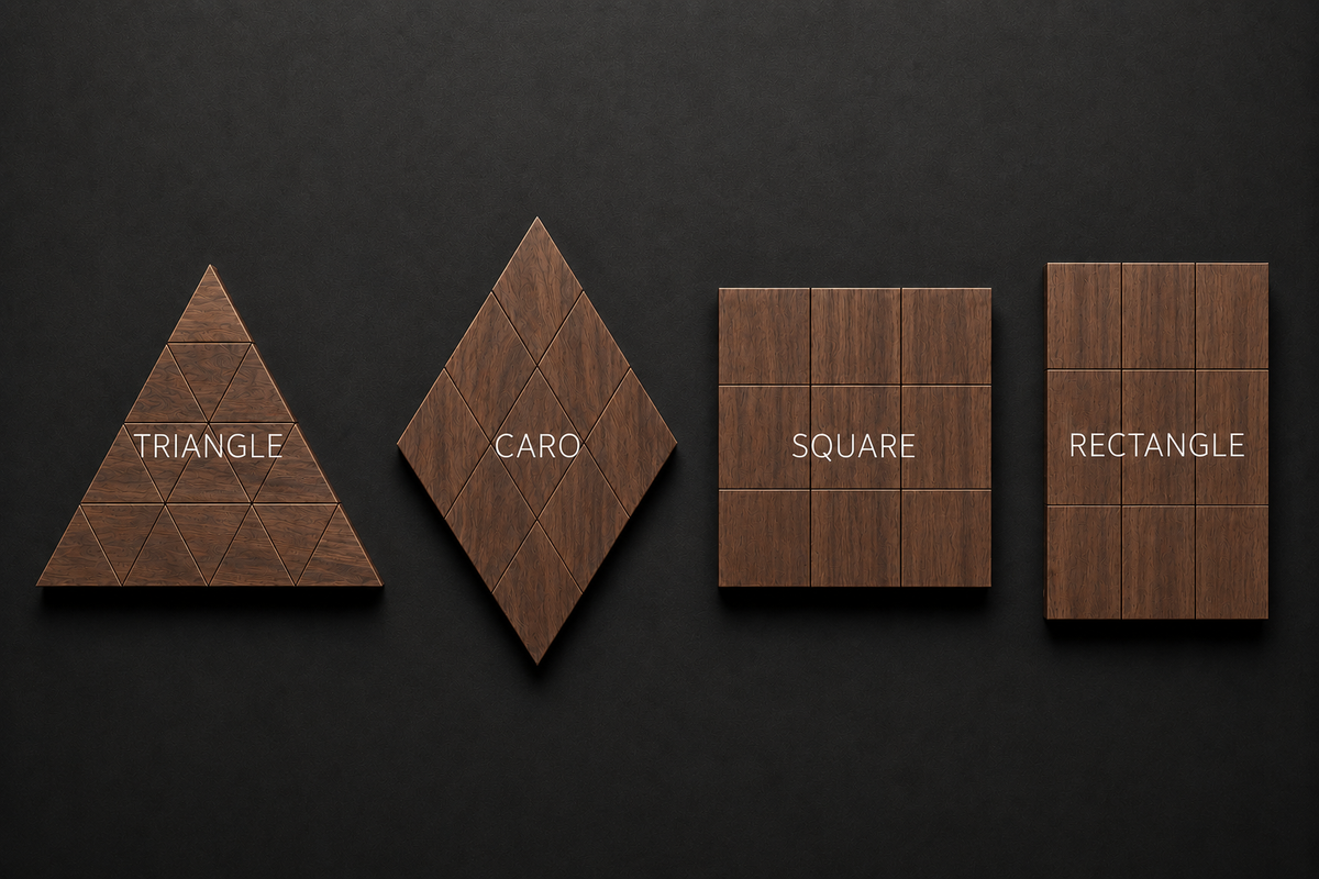 Panou decorativ 2D TRIANGLE, CARO, SQUARE, RECTANGLE - Nuc American