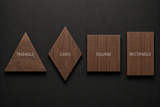 Panou decorativ 2D TRIANGLE, CARO, SQUARE, RECTANGLE - Nuc American