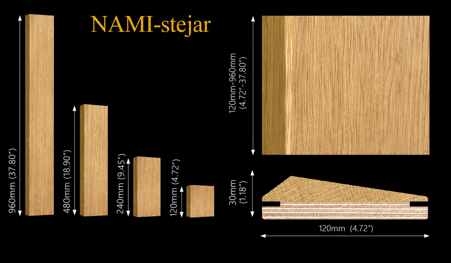 Panou decorativ MAPAO. Model NAMI