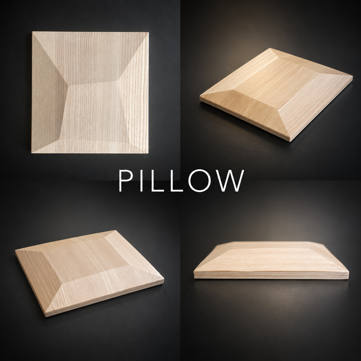 Panou decorativ 3D PILLOW, Frasin