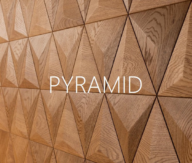 Panou decorativ 3D PYRAMID, Stejar