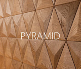Panou decorativ 3D PYRAMID, Stejar