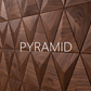 Panou decorativ 3D PYRAMID - FORM AT WOOD